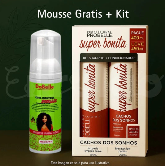Super Bonita Kit Rizos de Ensueño + Mousse Gratis